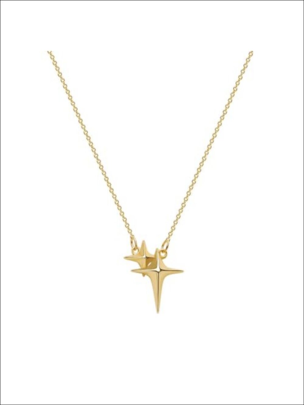 14k Gold Plated Star Pendant Necklace Minimalist Layering Jewelry